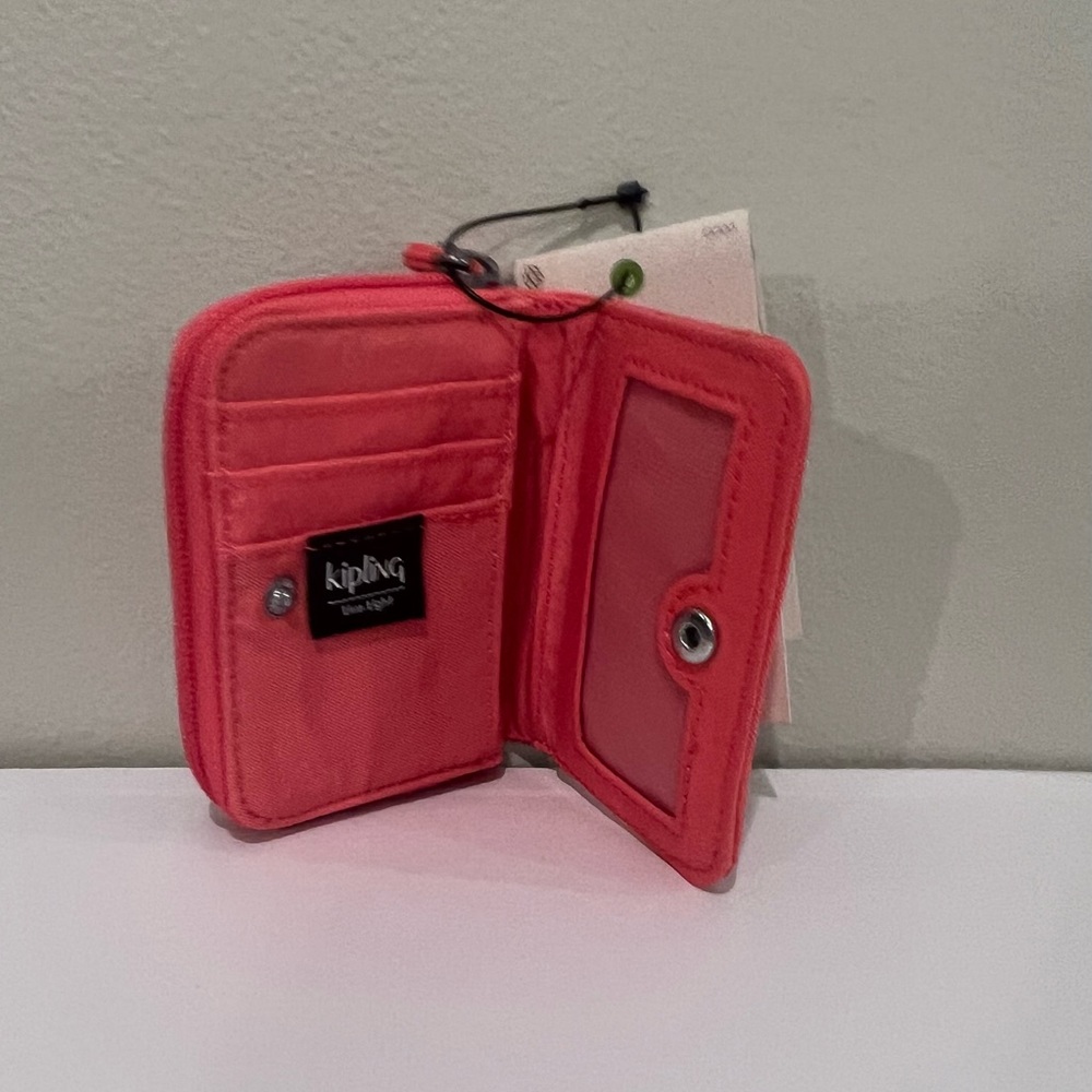 Kipling TOPS NR Small Wallet Cardholder Coral Crush - Picture 6 of 9
